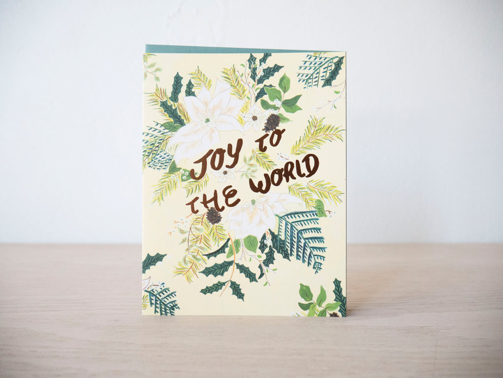 Joy to the World Flora Foil Card