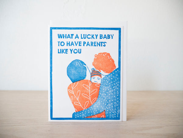 Lucky New Baby Greeting Card