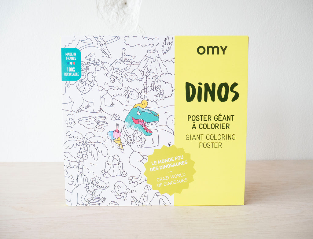 Dino's Coloring Poster