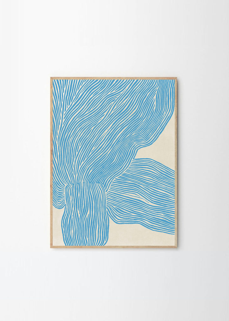 The Line - Blue by Rebecca Hein, 70x100 cm