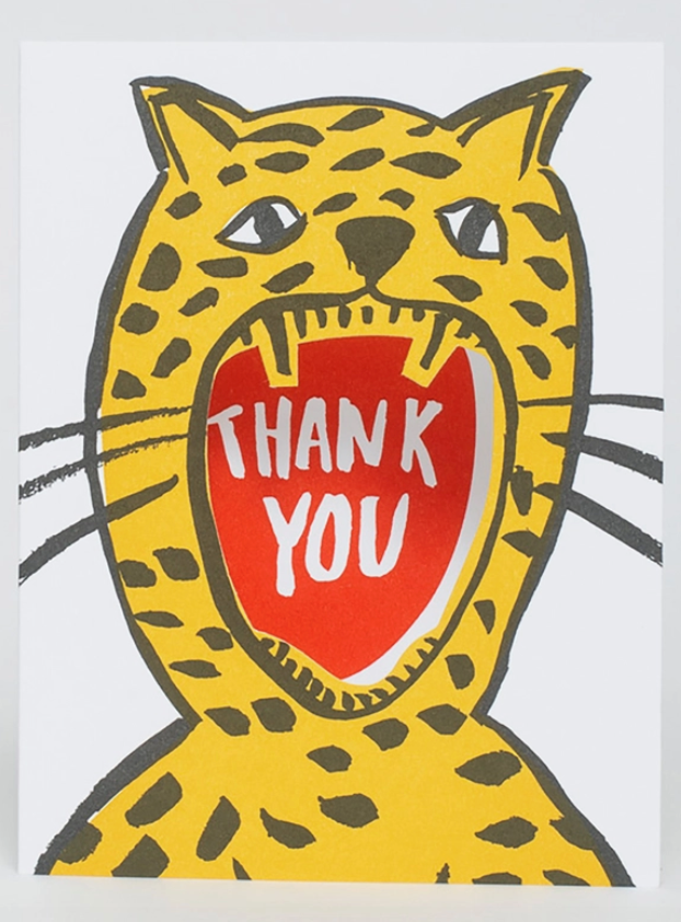Thank You Roar Card – Golden Age Design