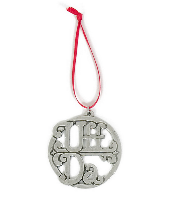 Uff Da Pewter Ornament