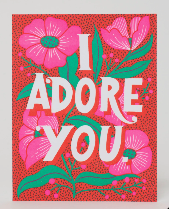 Adore You Flowers Card