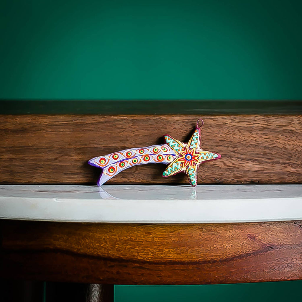 Shooting Star Ceramic Ornament