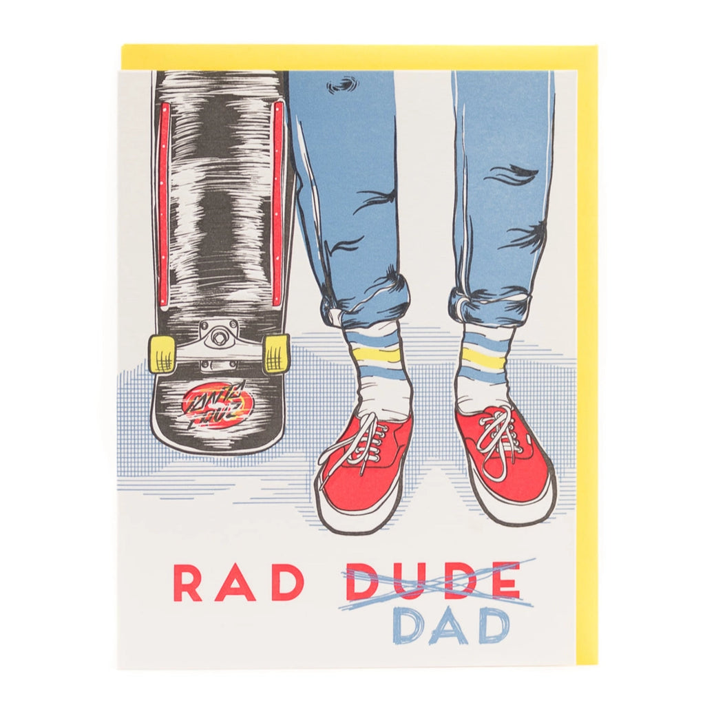 Rad Dad Skater Greeting Card