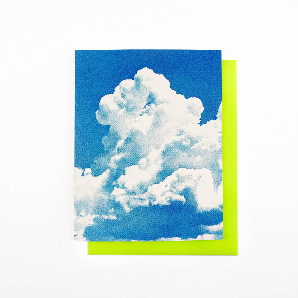 Southwest Clouds - Cumulus Congestus - Risograph Card: Single