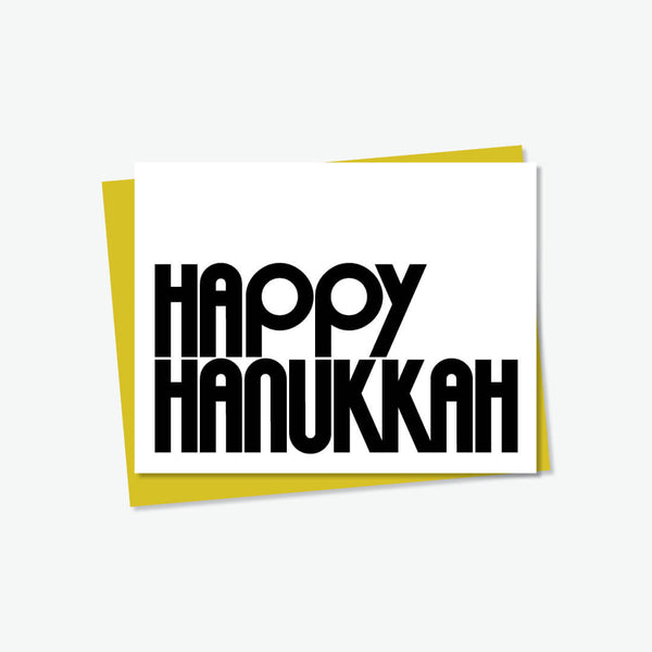 Modern Happy Hanukkah Card