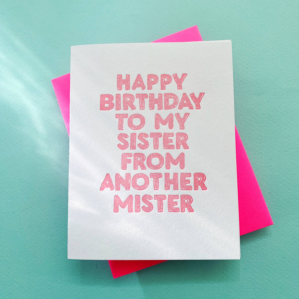 Sister From Another Mister Greeting Card