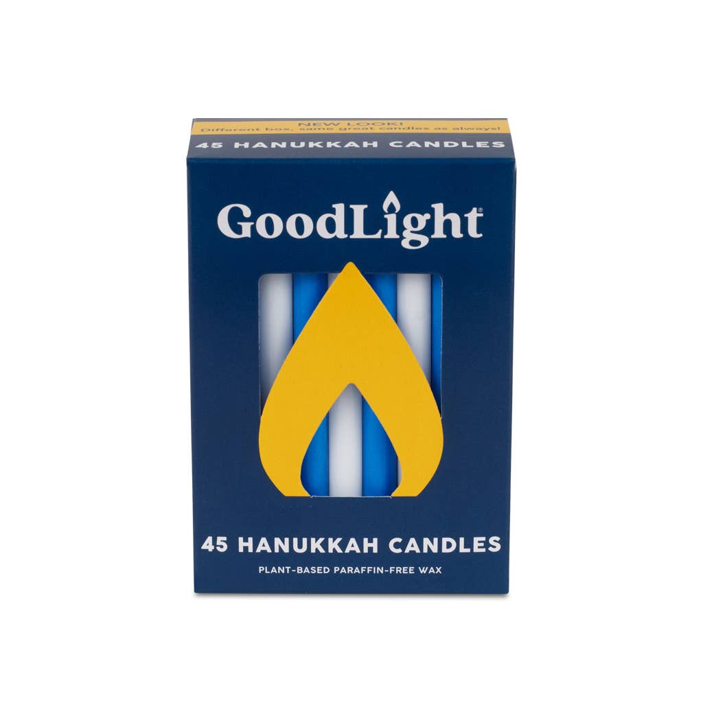 Hanukkah Candles: Blue & White