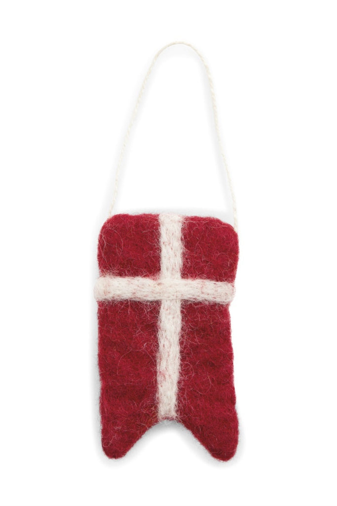 Danish Flag Felt Ornament