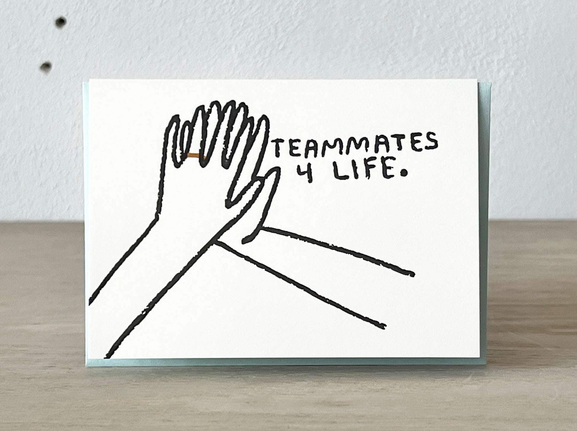 Team Player Card Message Teammates Greeting Card – Golden Age Design