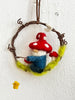 Fishing Gnome Mini Wreath