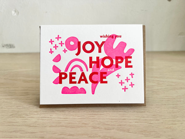 Joy Hope Peace Card