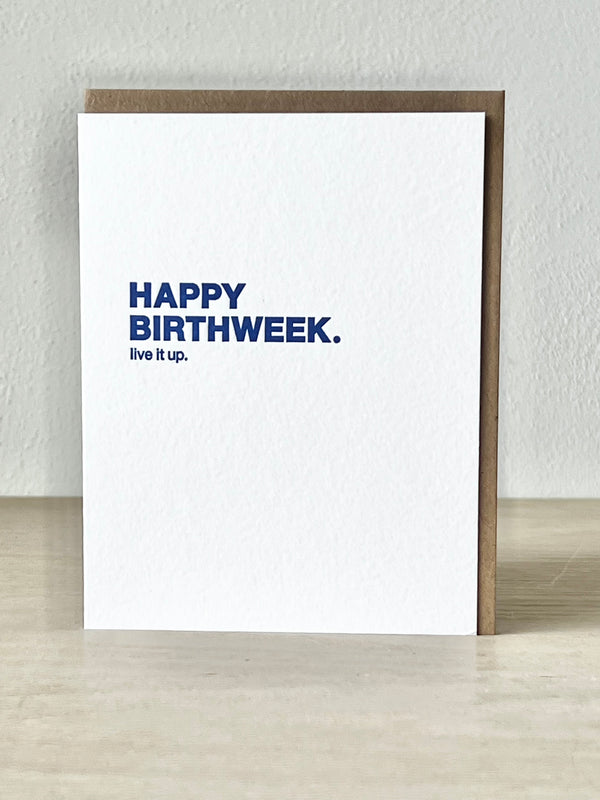 Happy Birthweek Greeting Card