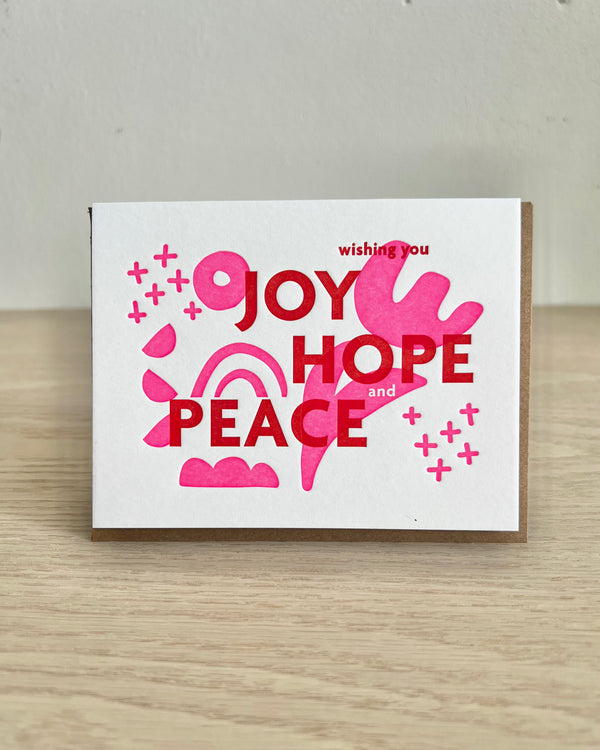 Joy Hope Peace Card