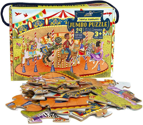 Little Likes Kids Joyful Carousel Jumbo Puzzle - 24 PCS