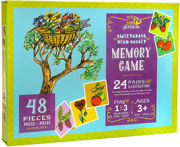 Little Likes Kids Sweetgrass Head Basket Memory Game