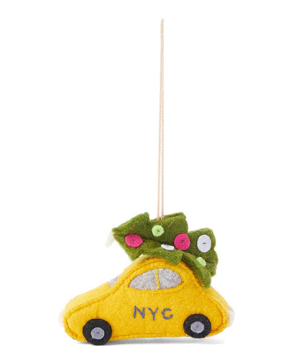 Taxi & Tree Ornament